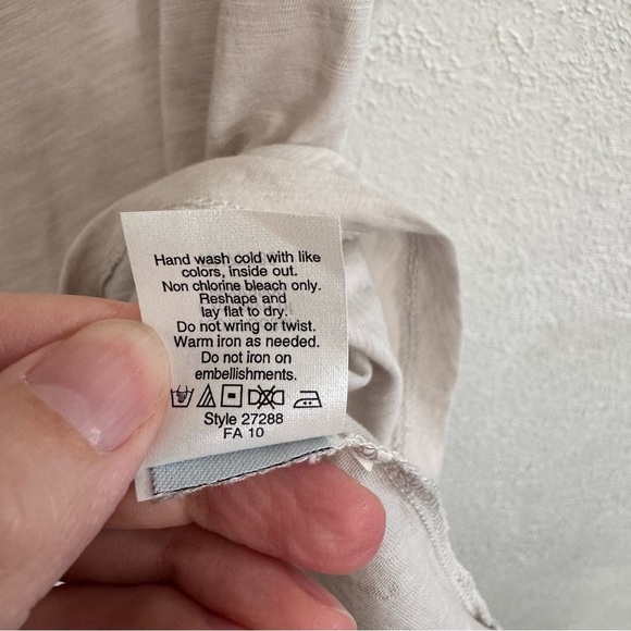 J. Crew Grey Marled Sequin Embellished Tank Top Size Large - Picture 5 of 7